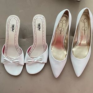 Used Jessica Simpson and Mossimo heels
